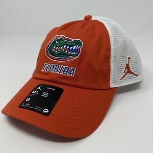 Nike‎ Jordan Florida Gators Hat M/L Orange Adjustable Strapback Mesh Club Cap